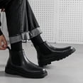 thumbnail image 4 of Botas Chelsea para hombre, botines de moto, botas de media caña, botas ahumadas, botas Martin de otoño e invierno de gran tamaño 6031-X, 4 of 6