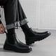 thumbnail image 4 of Botas Chelsea para hombre, botines de moto, botas de media caña, botas ahumadas, botas Martin de otoño e invierno de gran tamaño 6031-X, 4 of 5