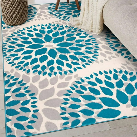 Modern Dahila Flower Carpet for Living Room Decor Sofa Table Large Area Rugs Bedroom Bedside Antislip Floor Mat Entrance Doormat