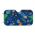 thumbnail image 7 of Goofa Dinosaur In Space Printed Car Windshield Sunshade,Foldable Reflective Sun Visor,UV Protection Heat Blocker Sunshade,Car Cooling Accessory-Small, 7 of 7