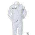 thumbnail image 5 of BABY KID TEEN BOY WEDDING 1ST COMMUNION BAPTISM FORMAL SUIT WHITE S-20 0M-18YRs, 5 of 7