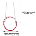 thumbnail image 3 of Agujas de tejer circulares ChiaoGoo Red Lace 102cm US 0, 3 of 7