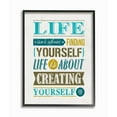 thumbnail image 2 of Stupell Industries Creating Yourself Inspirational Blue Yellow Word Design Framed Wall Art by Ester Kay, 2 of 5