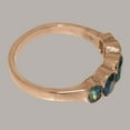 thumbnail image 4 of LBG British Made 14k Rose Gold Natural London Blue Topaz Womens Anniversary Ring - 33 size options - Size 6.75, 4 of 6