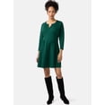 thumbnail image 4 of Ingrid & Isabel For Every Belly Women's Maternity Pintuck Mini Dress, Sizes S-XXL, 4 of 8