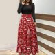 thumbnail image 2 of Vestidos Para Mujer Vestidos de Otoño Tallas Grandes Estampado Navideño Manga Larga Cuello Redondo Hasta El Tobillo Vestido Largo Odeerbi ODB151649, 2 of 6