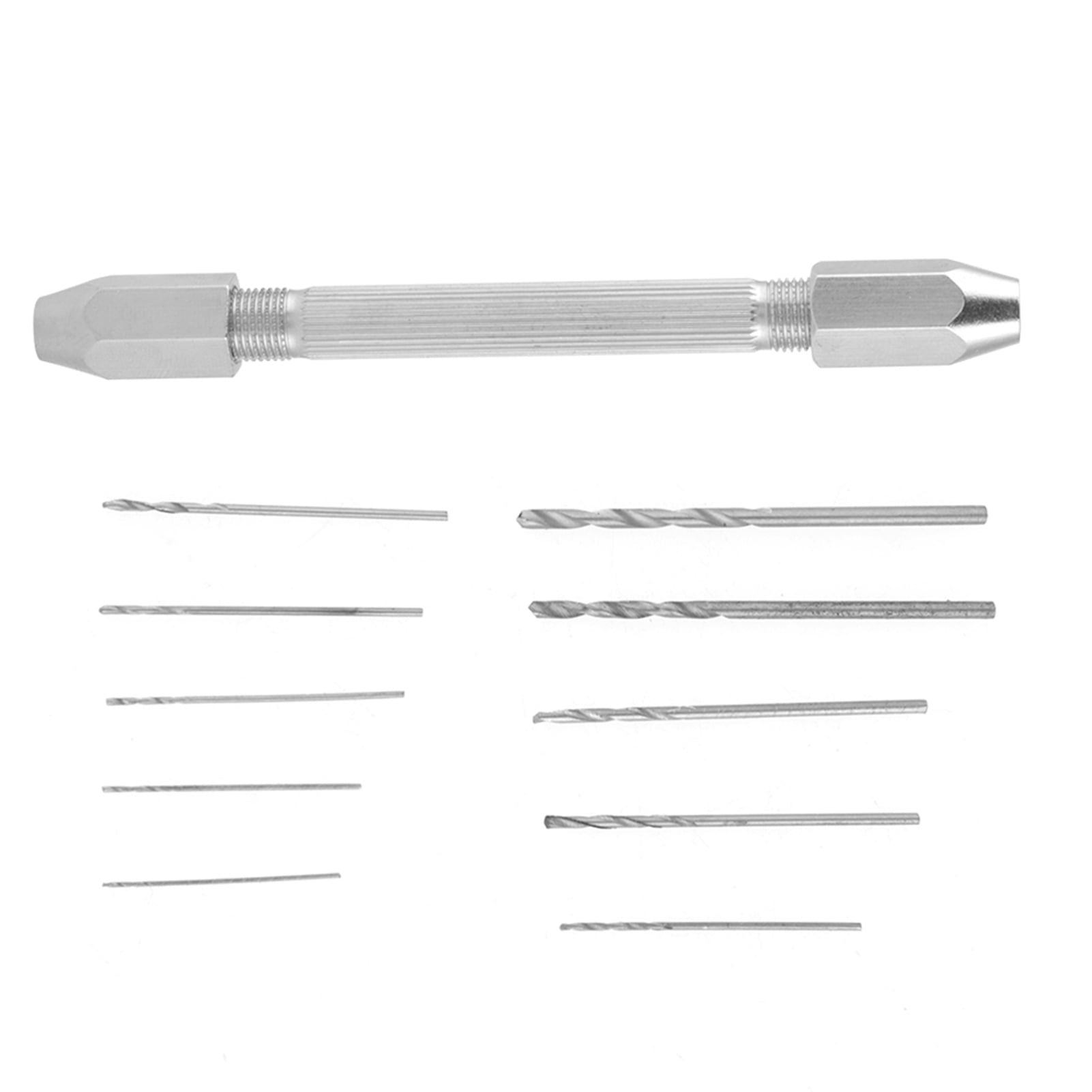 Drill Bit Set, 1pcs Double Ended Pin Vise Drill Bit, HSS Handicraft For