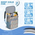 thumbnail image 6 of Travel Cooler Bag - Pioneer Flower Camping Beer Cooler Backpack with Bottle Opener- Waterproof Insulated Picnic Backpacks - Cooler Bag for Beach, 6 of 6