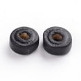 thumbnail image 2 of 1000 g Natural Maple Wood Beads Lead Free Flat Round Dyed Black 6x3mm Hole: 2mm 14772pcs/1000g, 2 of 2
