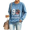 thumbnail image 3 of Yungyresw Sweatshirt for Women 911 Memorial American Flag Raglan Long Sleeve Casual T-Shirt Vintage 25th Anniversary Twin Towers Graphic, 3 of 4