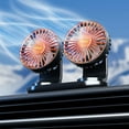 thumbnail image 2 of Qholemyo Wireless Dual Head Portable Car Cooling Fan Powerful Electric Fan For Vehicle Truck, 2 of 9