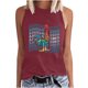 thumbnail image 1 of Moda Casual mujer sin mangas impreso damas cuello redondo Tank Tops chaleco camiseta Fridja  gh4782, 1 of 9