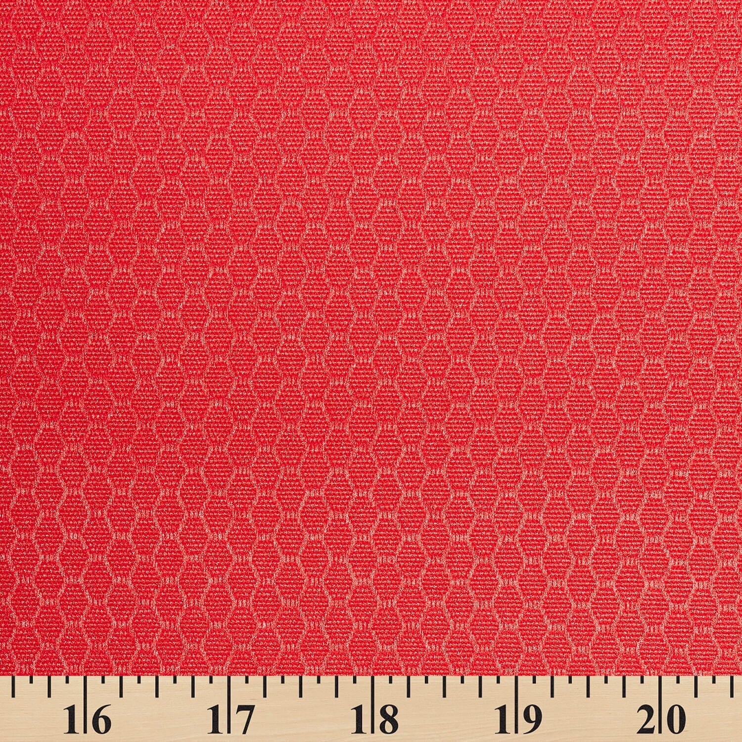 Ottertex 300D Solution Dyed PU Waterproof Hexagon Grid Ripstop fabric - Red 60/61" By The Yard