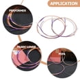 thumbnail image 4 of Miangastore 4Pcs Chinese Lute Strings Professional Pipa Strings Replacements Chinese Lute Steel Strings, 4 of 8