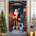 thumbnail image 6 of Christmas Door Cover Banner, Xmas Hanging Banner Holiday Backdrop Merry Christmas Santa Background for Home Holiday Decor 35.4 x 72.8in, 6 of 6