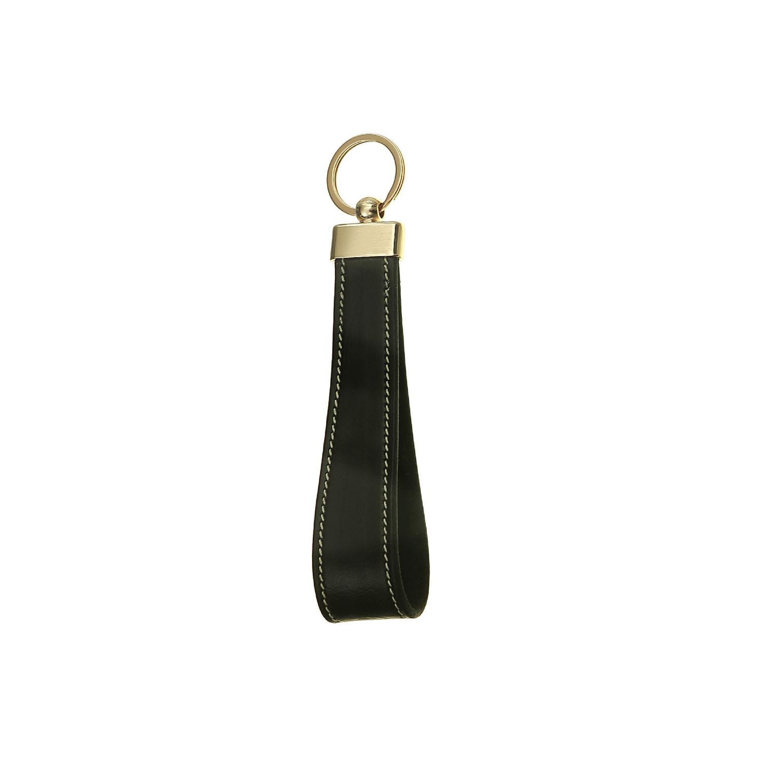 Genuine Leather Key Chain Black