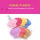 thumbnail image 2 of Yuarrent Gorro de baño de felpa envuelto para un secado rápido y cómodo del cabello, toalla para el cabello de secado rápido y fácil de Juegos de accesorios de baño Rosa roja 29*30, 2 of 6