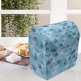 thumbnail image 4 of Blue Lounger Chair Bag, Geometric Pattern with Triangles in Oceanic Winter Colors Abstract Mosaic, High Capacity Storage with Handle Container, Lounger Size, Blue Sky Blue Pale Blue, by Ambesonne, 4 of 5