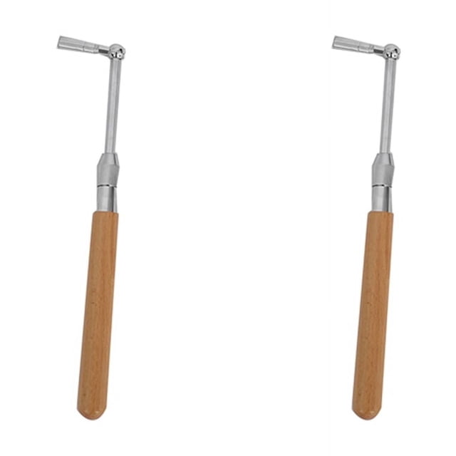 2X Professional Piano Tuning Hammer Wrench Tool Octagon Core Hammer Solid Wood Handle Piano Tuning Tool