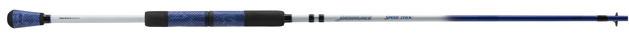 Lew's Inshore Speed Stick Spinning Fishing Rod, 7-Foot 6-Inch MH Power MF Action, Nearshore Special, Blue/White