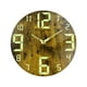 Horloge Murale Lumineuse à Faible Bruit Veilleuses en Bois de Style Rustique Circulaire pour la Cuisine de l'Hôtel Décoration Intérieure de Chambre à Coucher Extérieure StyleA – image 2 sur 6