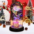 thumbnail image 6 of Herrnalise Colorful Enchanted FlowerRose, LED Light String on The Colorful Flower,Lasts Forever in A Glass Dome,Rose Gifts for Women,Christmas,Wedding,Valentine's Day,Anniversary Birthday, 6 of 8