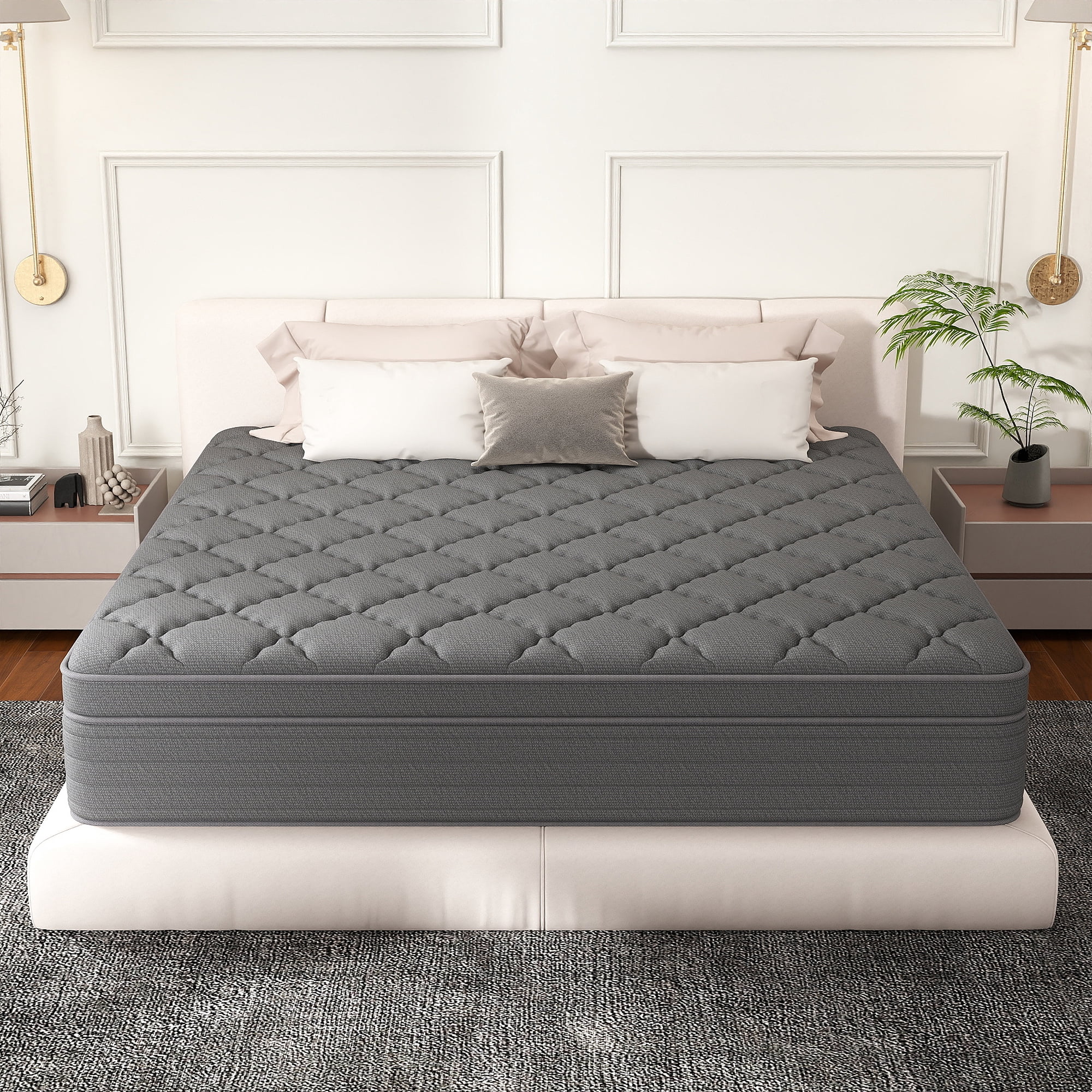 CICIMLU 14 inch Full Mattress ,Gel Memory Foam Hybrid Mattress in a Box, Innerspring Mattress Supportive & Comfortable for Restful Sleep