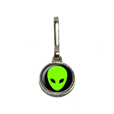 Head Zipper Pull - Alien Head - Roswell Charm Zipper Pull