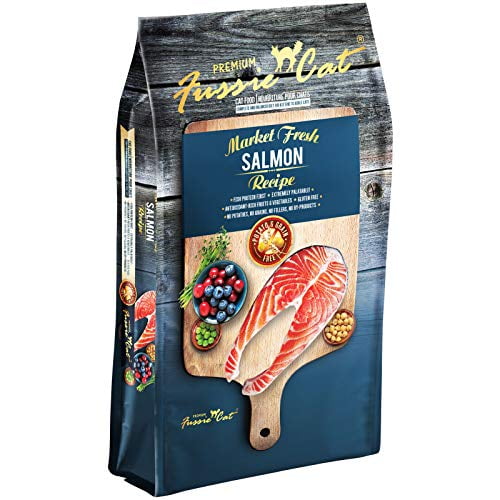 Fussie Cat Market Fresh Salmon Meal Formula GrainFree Dry Cat Food 4lb