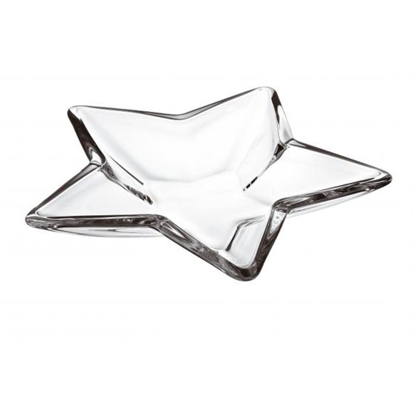 Majestic Gifts E63244-D 13.77 in. Stella Star Shaped Glass Centerpiece, Clear