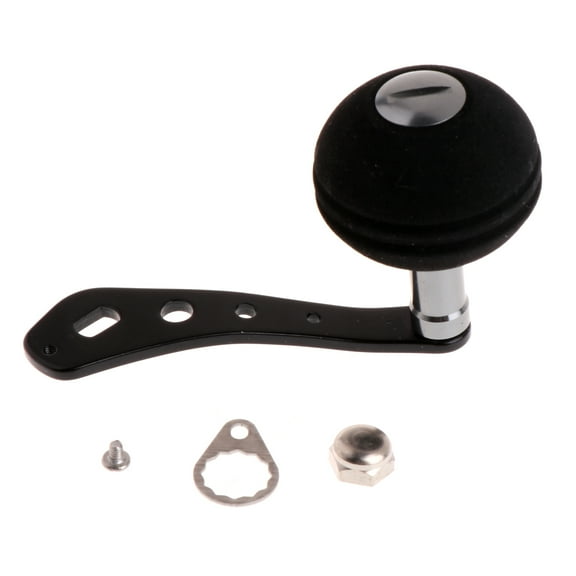 Zeiwohndc Fishing Handle Reel Single Knob Replacement Baitcasting Accessory Aluminum Alloy