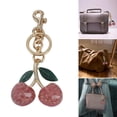 thumbnail image 2 of Fashion Crystal Cherries Charm Keychain Haning Ornament Keyring Sweet Cool Pendant Decoration for Purse Bag Backpack, 2 of 10