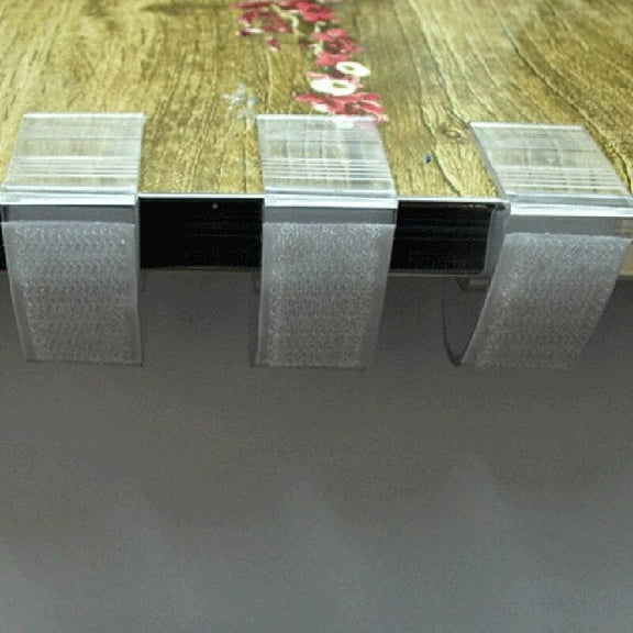 HEMOTON  50 Pcs Table Skirt Clip Easy-to-use Tablecloth Camping