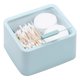 thumbnail image 1 of Organizador de baño Dinheiro con tapa, con 2 secciones para hisopos de algodón, esponja de maquillaje, palillo de dientes, 14,5 x 13 x 8 cm, 1 of 5