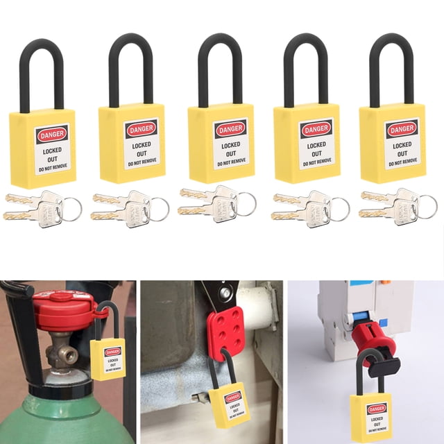 Bloqueo De Bloqueo De Seguridad Del Dispositivo De Bloqueo De Seguridad Con Diseño De Concha Integrado Para Sitios Industriales De 38 Mm De Nylon PA