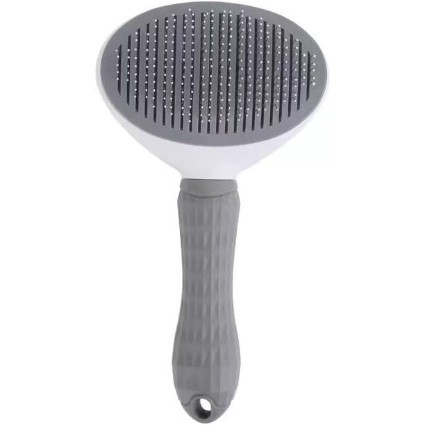 Cepillo autolimpiante para mascotas, genérico, gris