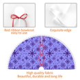 thumbnail image 4 of Rocae Purple Snowflake Elegance for Christmas Tree Skirt with Pom Pom Trim for Holiday Party for Holiday Home Decor Indoor Outdoor-36", 4 of 7