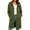 Army Green Sweatshirts for Women, variant on Womens Hooded Sweatshirt Jacket Longline Full Zip Hem Slit Dual Side Pocket Drop Shoulder Outerwear for Fall Road Trips Downtown Shopping Sprees Red XL