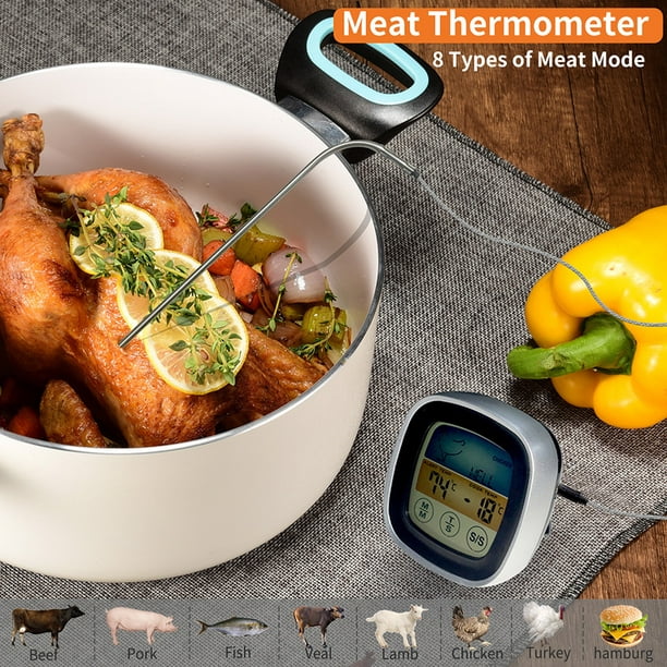 Mainstays Thermomètre à viande approuvé NSF, thermomètre de four avec  thermomètre à cadran Thermomètre à viande 