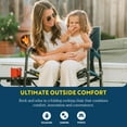 thumbnail image 4 of GCI OUTDOOR Freestyle Rocker with Side Table Camping Chair | Portable Folding Rocking Chair with Solid, Durable Armrests, Drink Holder & Comfortable Backrest â€” Heathered Indigo, 4 of 4