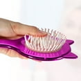 thumbnail image 4 of 1 Pc Women Cat's Ears Airbag Hair Comb for Straight Curly Thick Hair Purple ABS TPR, 4 of 6