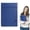 Blue, variant on A4 PU Leather Clipboard, Magnetic Low Profile Clip Writing Board with Built-in Pen Slot, Multi Pocket Document Organizer Pad for Nurse Hospital Business Daily Record Stationery Supplies, Red