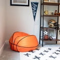 thumbnail image 6 of Big Joe Sports Ball Child-Sized Bean Bag Chair 2 Pack, Basketball Plush, Soft Polyester, 2.5 feet, 6 of 7