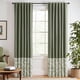 thumbnail image 2 of Cortinas Blackout jinchan de lino sintético con estampado floral verde 213x214 cm, 2 of 6