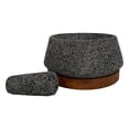 thumbnail image 4 of Molcajete Wood Planks MX Tectoc de piedra volcánica con base y tapa de parota, 4 of 4