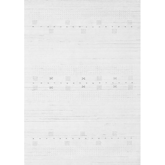 Ahgly Company Indoor Rectangle Solid Gray Modern Area Rugs, 6' x 9'