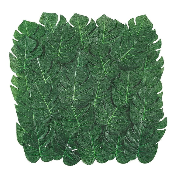 Bulk Tropical Leaves, Home Decor, Luau, 48 Pieces