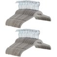 thumbnail image 1 of Ganchos delgados, de terciopelo, antideslizantes, para ropa de camisa, paquete de 100, 1 of 8