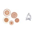 thumbnail image 1 of Artesanía de pared, ratán, tejido, decoración colgante, figura abstracta de lector, figura humana, estatua de resina, coleccionable, adecuado para sal, 1 of 8