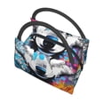 thumbnail image 5 of Vsdgher Cool Colorful Wolf Print Insulated Reusable Bags with Sturdy Zipper and Handles, Foldable Totes for Hot or Cold Food Bring or Delivery, 5 of 8